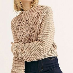 Free People Sweetheart Sweater in Sandcastle